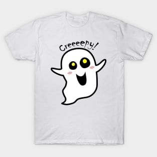 funny ghost – Ghosto – Creeeeepy! T-Shirt
